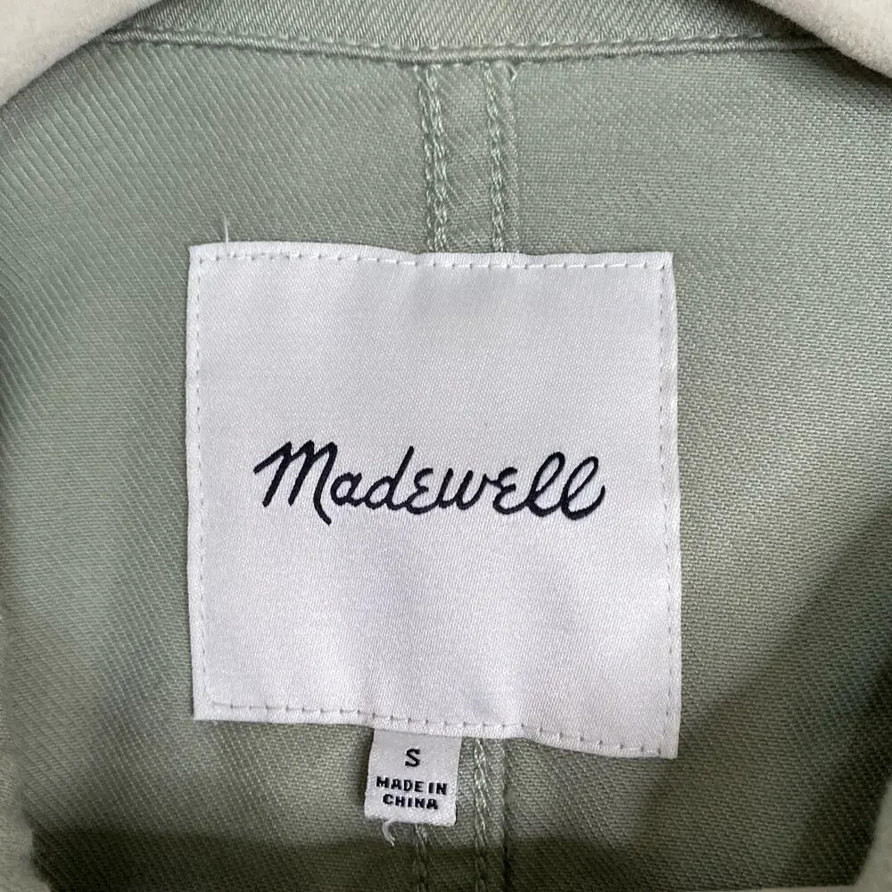 MADEWELL Southlake Military Jacket Size Small Green Utility - Picture 4 of 9
